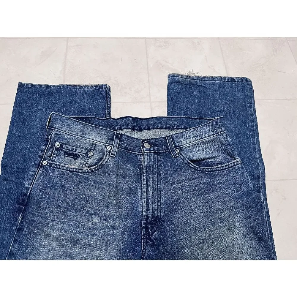 Levi's 517 Mens Bootcut Leg Utility Jeans Dark Wash Sz 34